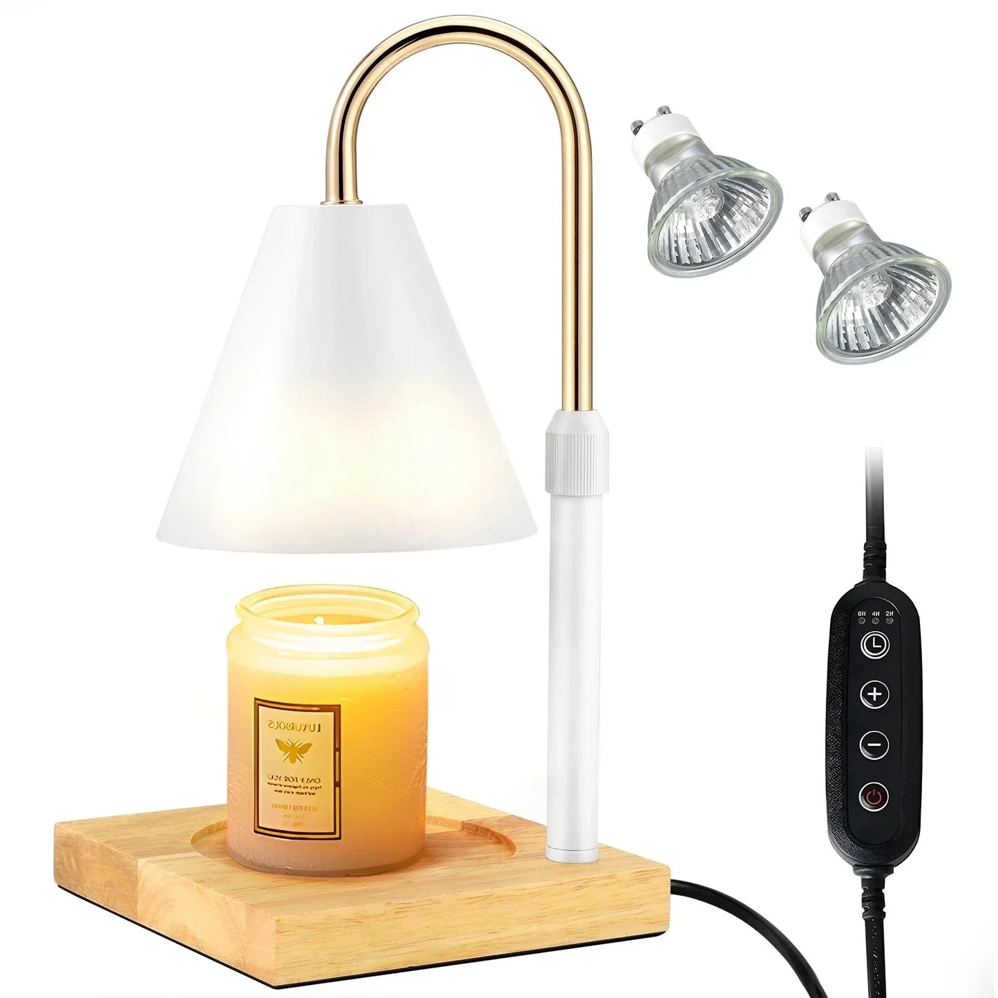 Decorative Wax Melting Lamp: Adjustable Timer & Height