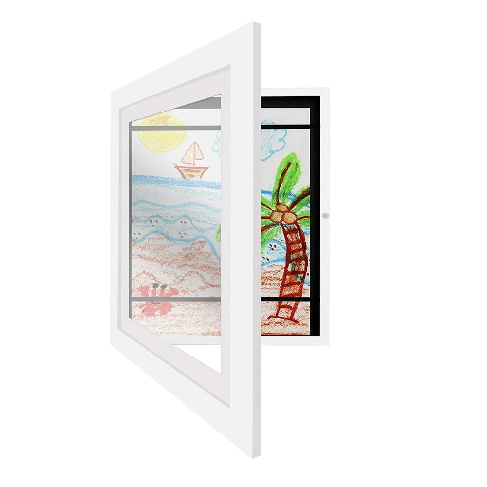 Artistic Kids Art Display Frame - Front Opening Wall Mount