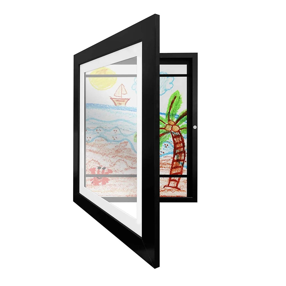 Artistic Kids Art Display Frame - Front Opening Wall Mount
