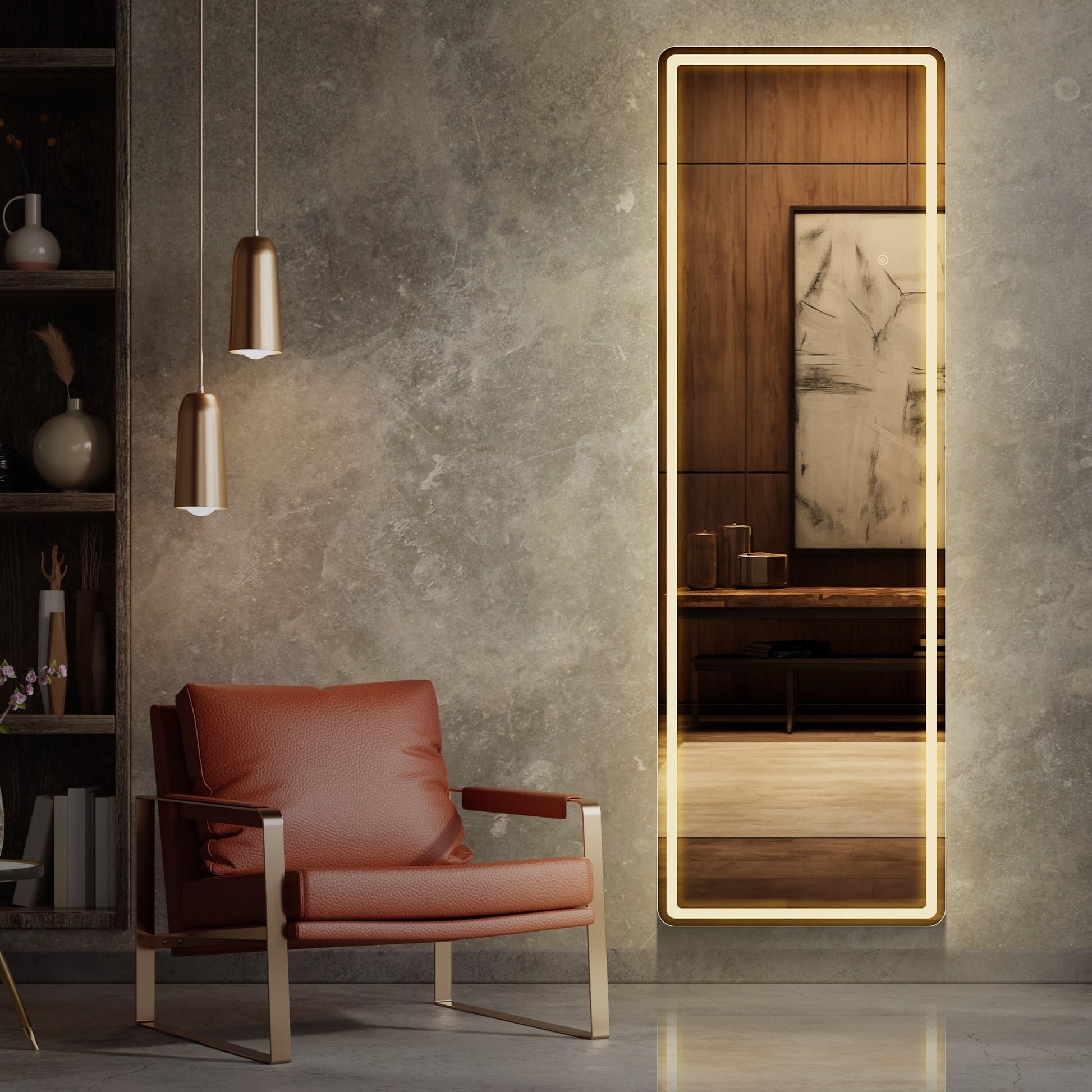 LED Full Length Mirror 64x21"