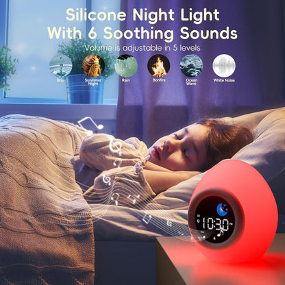 Children's Sleep Training Clock with White Noise & Night Light