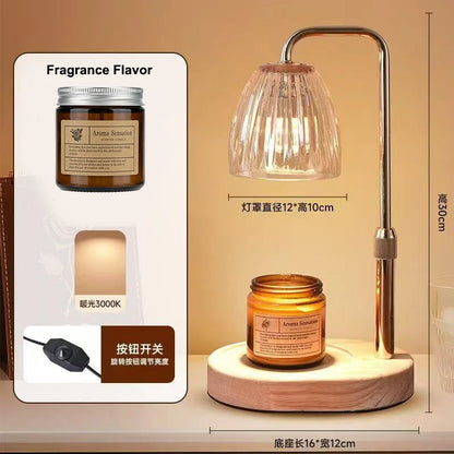 Decorative Wax Melting Lamp: Adjustable Height & Timer