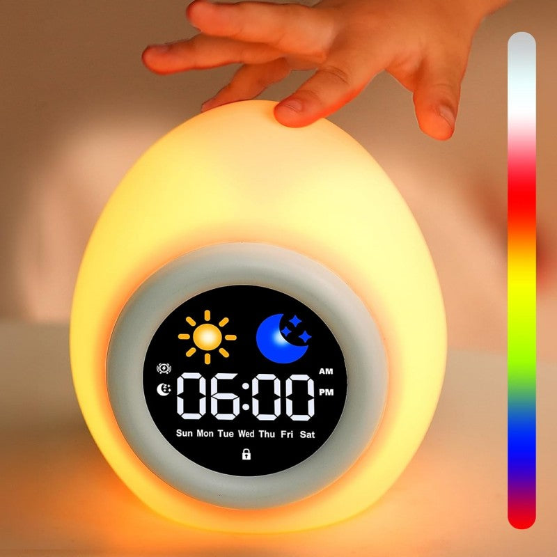 Children's Sleep Training Clock with White Noise & Night Light