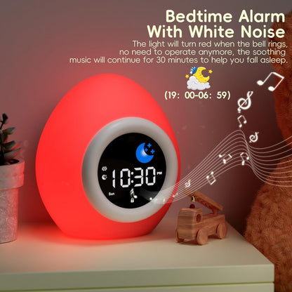 Children's Sleep Training Clock with White Noise & Night Light