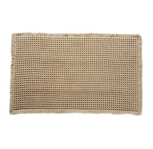 Home Fashion Waffle Bathroom Door Absorbent Carpet